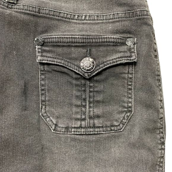 Rock & Republic Gray Denim Skirt size 10 - Picture 8 of 10